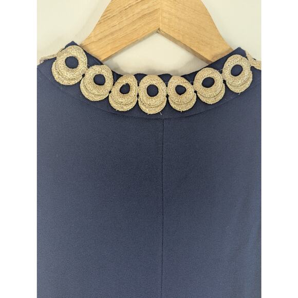 Lilly Pulitzer Mini Sleeveless Jane Shift Dress in True Navy - Picture 7 of 7